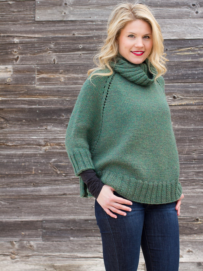 Bonny Raglan Poncho by Pamela Wynne