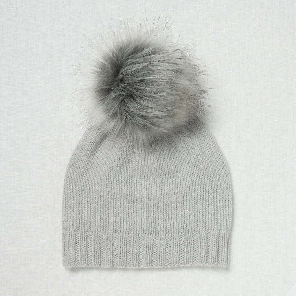 Lovafur Luxe Faux Fur Pom Ash Raccoon