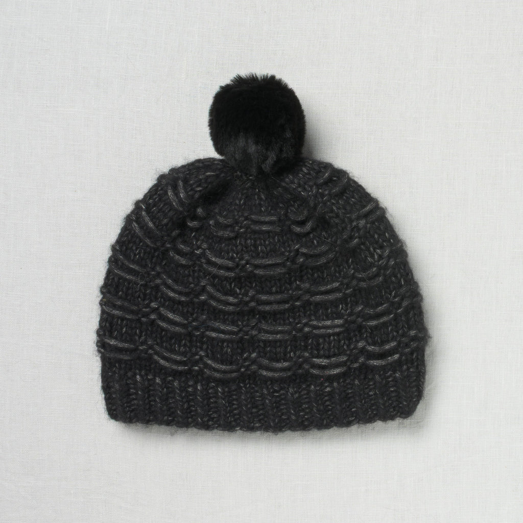 Lovafur Luxe Faux Fur Baby Pom Black Rex