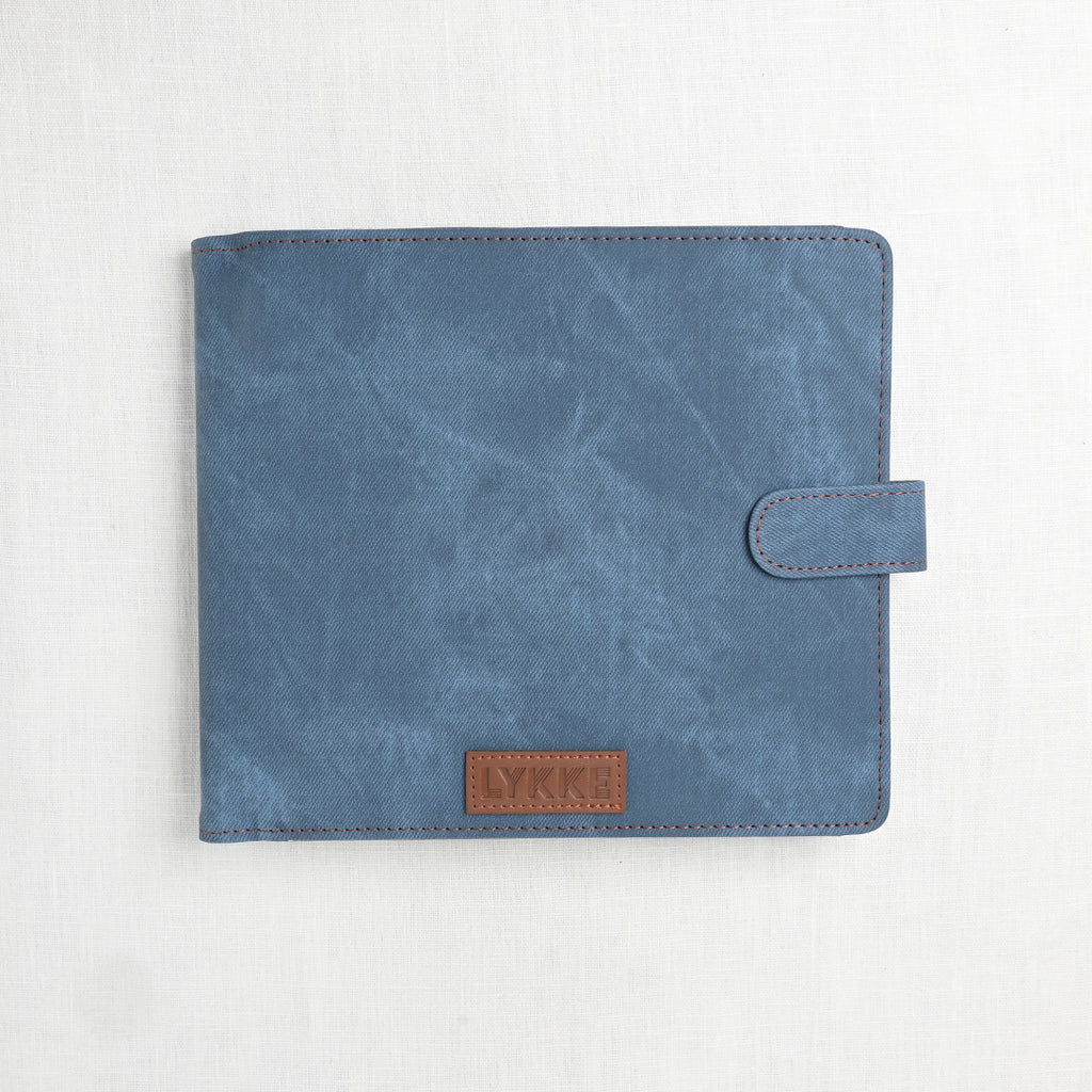 Lykke Indigo 6" Double Point Needle Set, US 6-13, Blue Denim Case