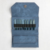 Lykke Indigo 3.5" Interchangeable Circular Needle Set, Blue Denim Case