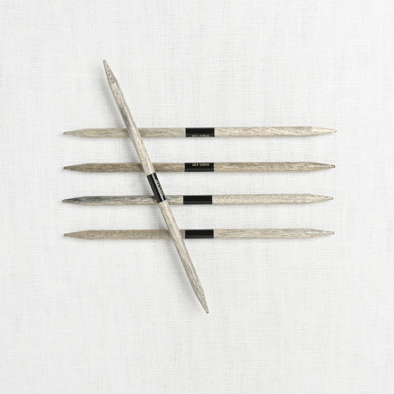 Lykke Driftwood 6" Double Point Needle Set, US 6-13, Grey Denim Case