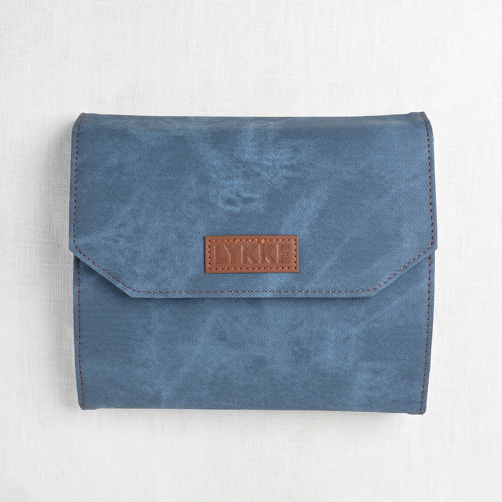Lykke Indigo 6" Interchangeable Crochet Hook Set, Blue Denim Case