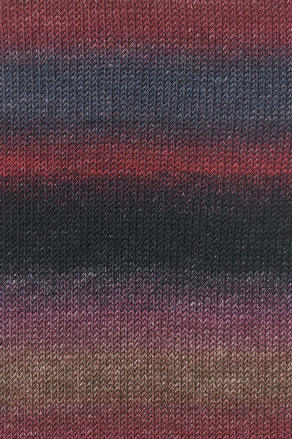 Lang Yarns Merino Plus Color 207 Dark Red Anthracite Berry swatch
