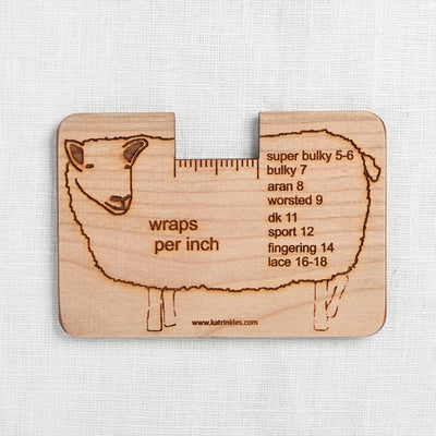 Katrinkles Sheep Wraps Per Inch Tool