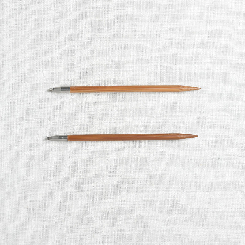 ChiaoGoo SPIN Bamboo 5" Interchangeable Needle Set, Complete, US 2-15