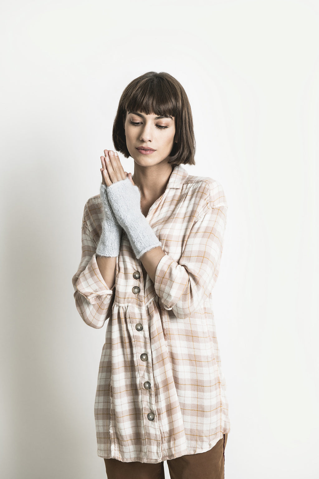 Brushed Suri Mitts