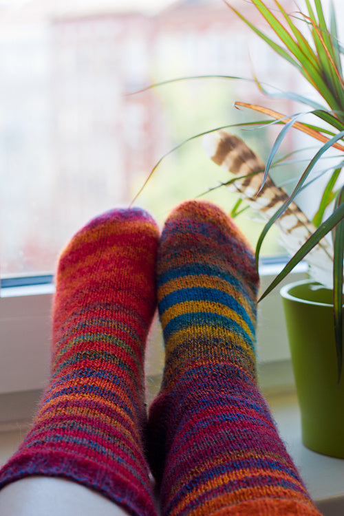 Magic Zauberball Stripe Socks
