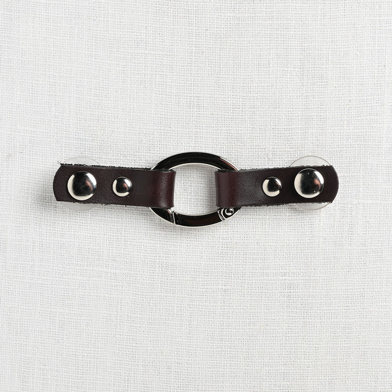 JUL Designs Cordoba Flat Oval Ring Closure, Espresso