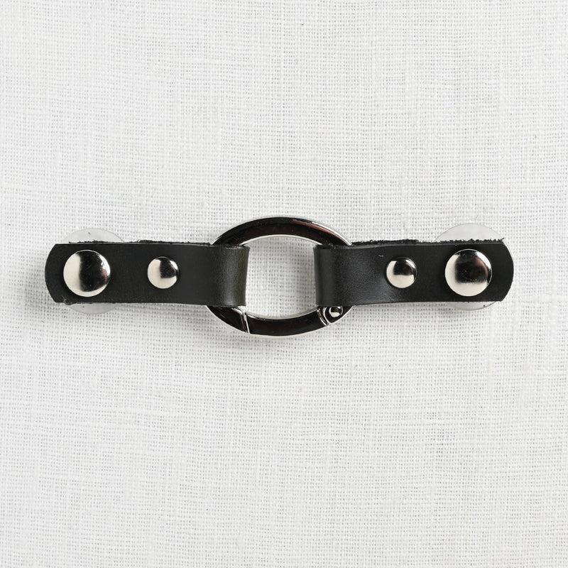 JUL Designs Cordoba Flat Oval Ring Closure, Black