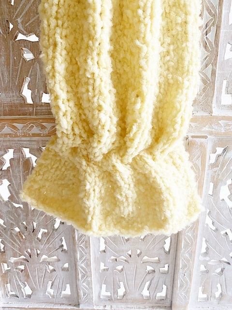 Le Slouch Cable Beret & Scarf