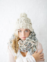Snow Bunny Cable Beanie