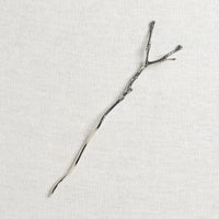 JUL Designs Tiny Twig Lace Shawl Stick, White Brass
