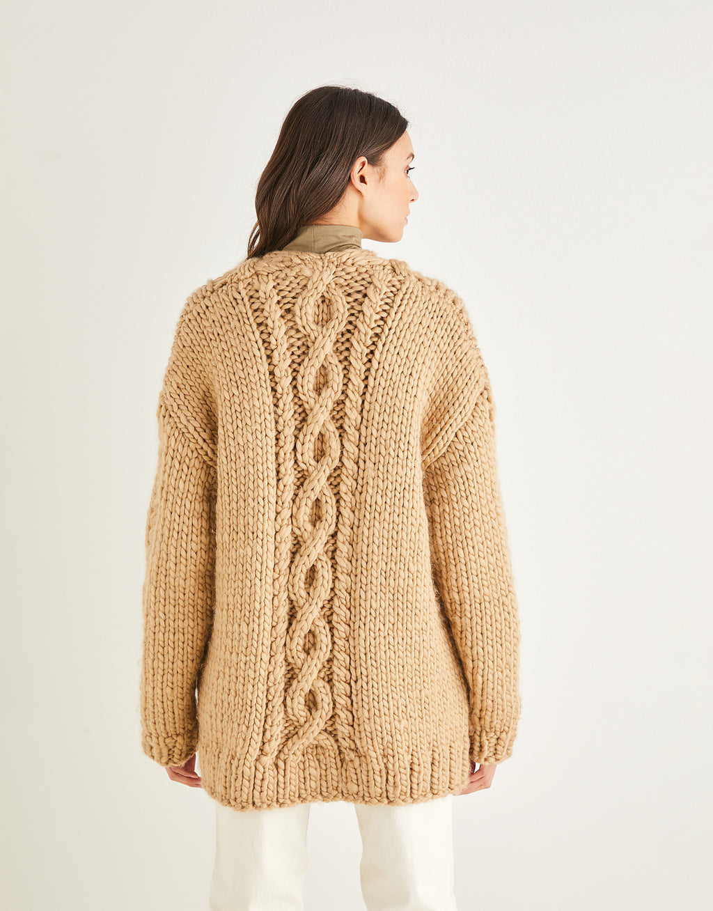 Cable Panel Cardigan 10185