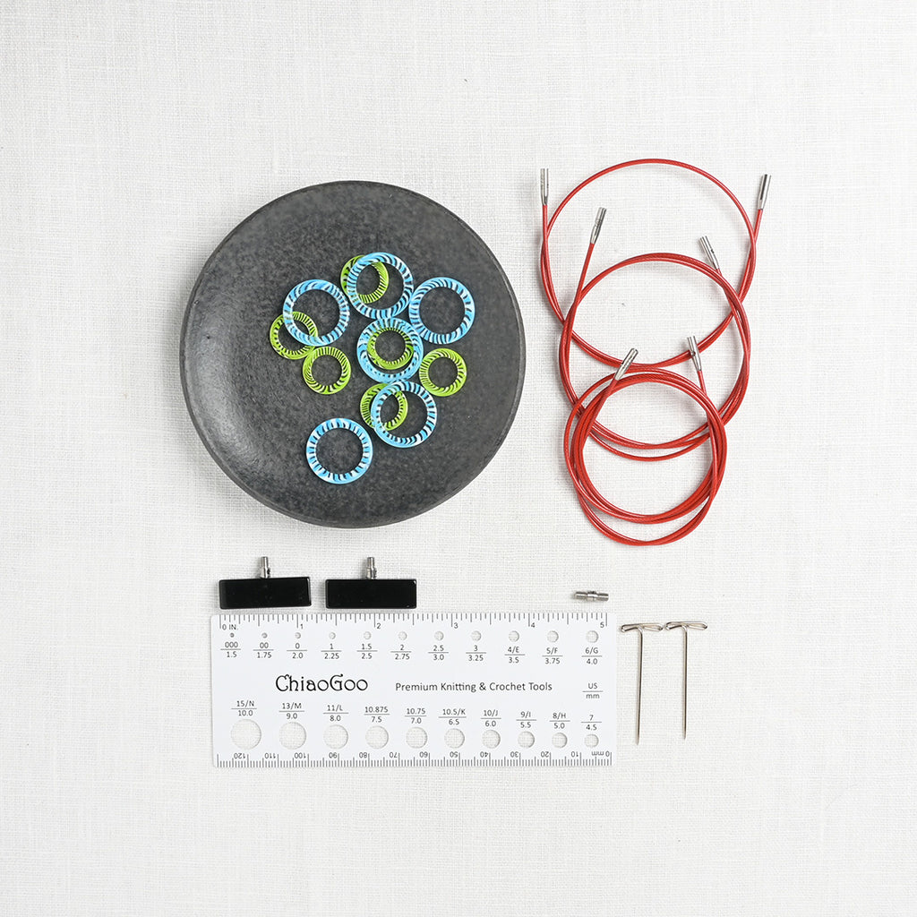 ChiaoGoo TWIST Red Lace Large Interchangeable Needle Set 5" (13cm), US 9-15 (5.5-10mm)