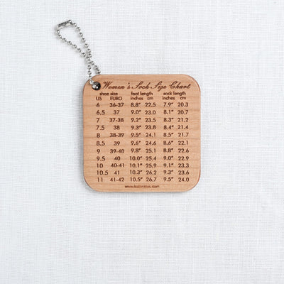 Katrinkles Women's Sock Size Chart Fob