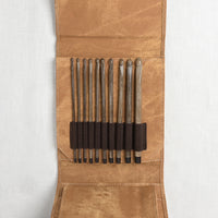 Lykke Umber 6" Crochet Hook Set, Umber Denim Case