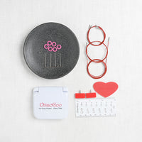 ChiaoGoo TWIST Red Lace Minis Interchangeable Needle Set 4" (10cm), US 000-1.5 (1.5-2.5mm)