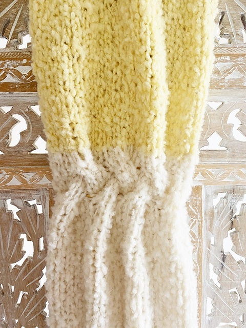 Le Slouch Cable Beret & Scarf