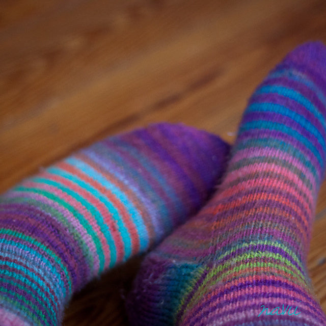 Magic Zauberball Stripe Socks