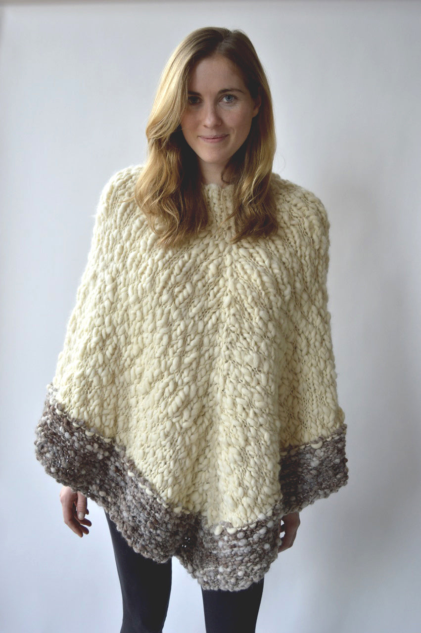 Rustic Handspun Poncho
