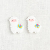 Fox & Pine Stitch Stoppers, White Llama