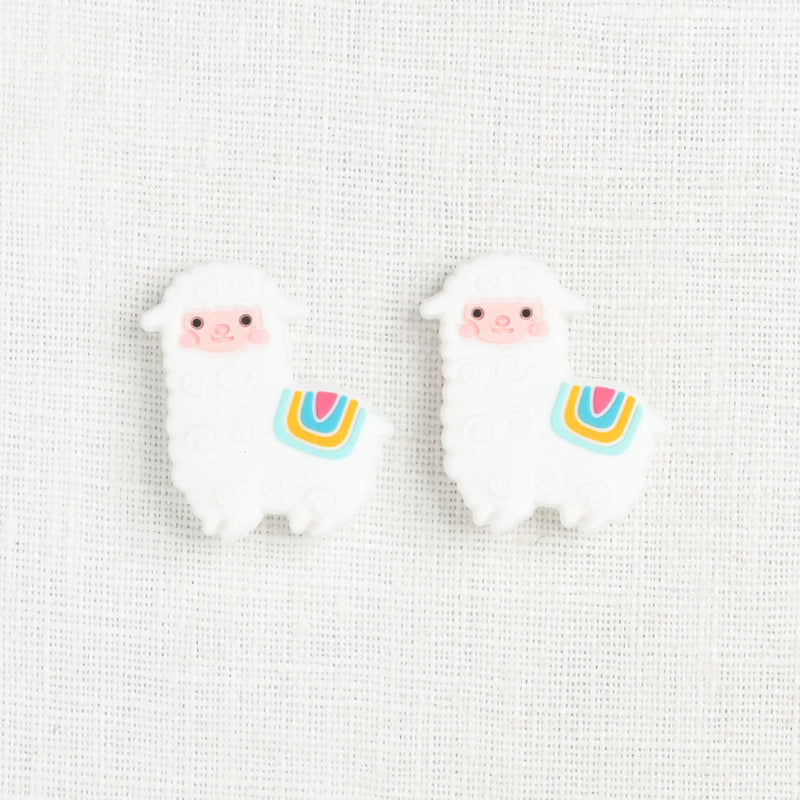 Fox & Pine Stitch Stoppers, White Llama