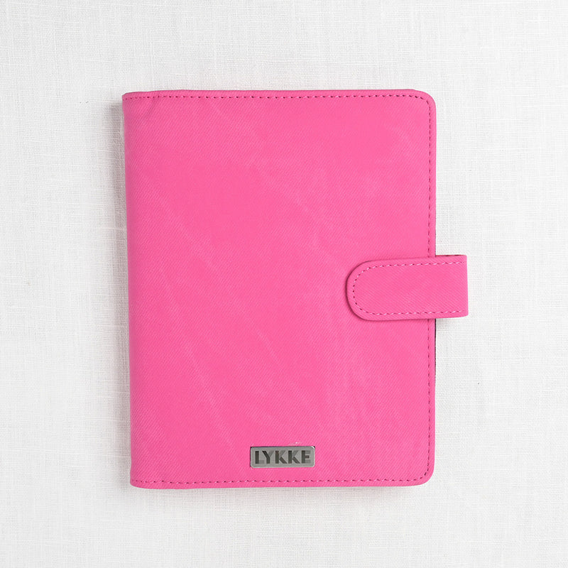 Lykke Blush 6" Double Point Needle Set, US 0-5, Fuchsia Denim Case