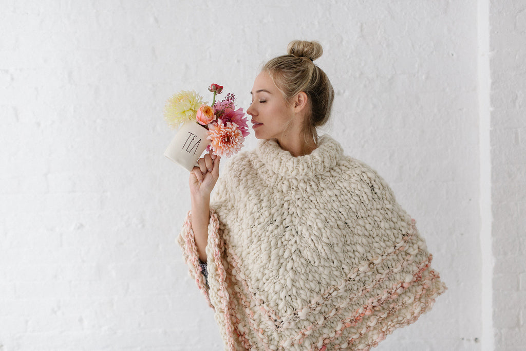 Rustic Handspun Poncho