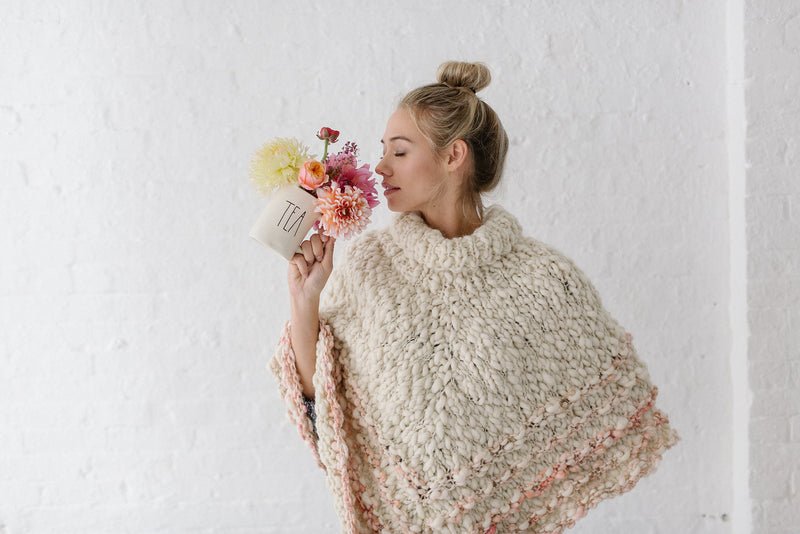 Rustic Handspun Poncho