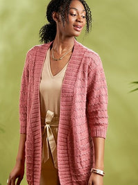 Celeste Textured Long Cardigan