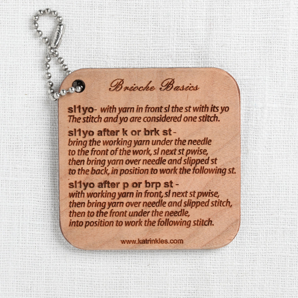 Katrinkles Brioche Basics Instruction Fob
