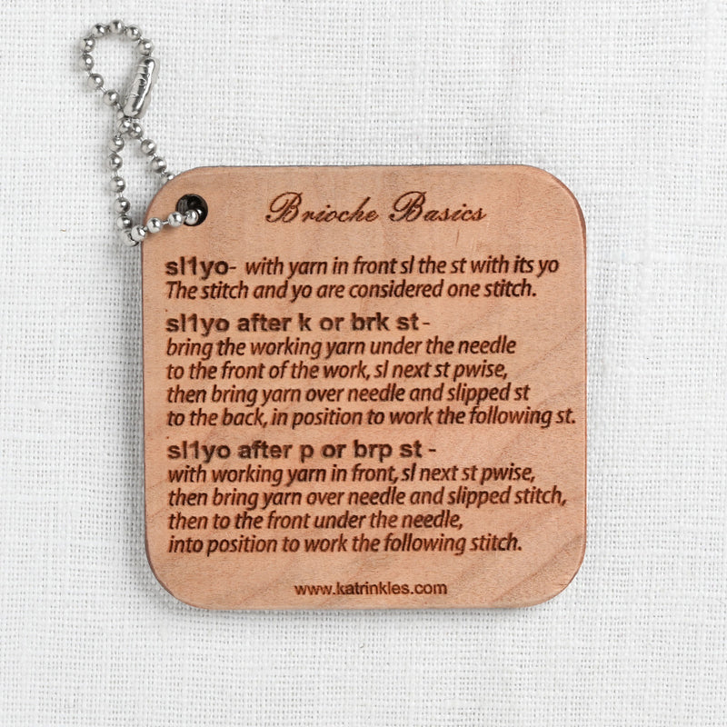 Katrinkles Brioche Basics Instruction Fob