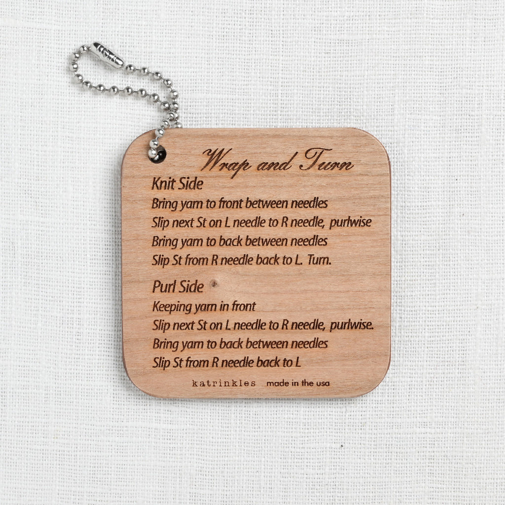 Katrinkles Wrap & Turn Instruction Fob