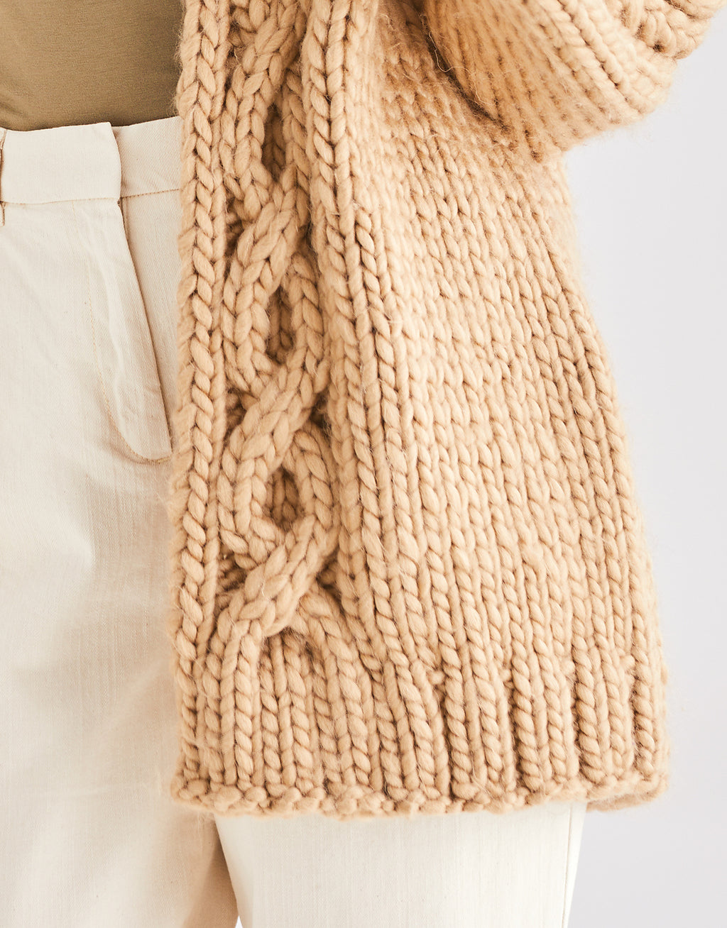 Cable Panel Cardigan 10185