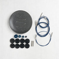 Lykke Indigo 6" Interchangeable Crochet Hook Set, Blue Denim Case