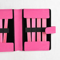 Lykke Blush 6" Double Point Needle Set, US 0-5, Fuchsia Denim Case