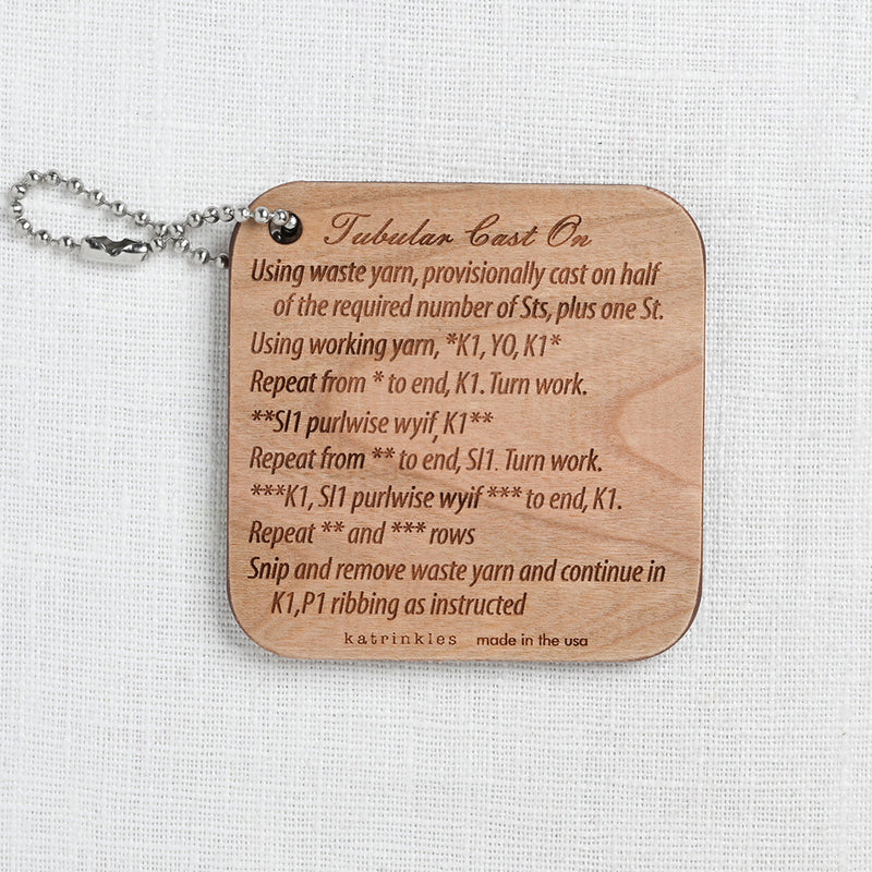 Katrinkles Tubular Cast-On Instruction Fob