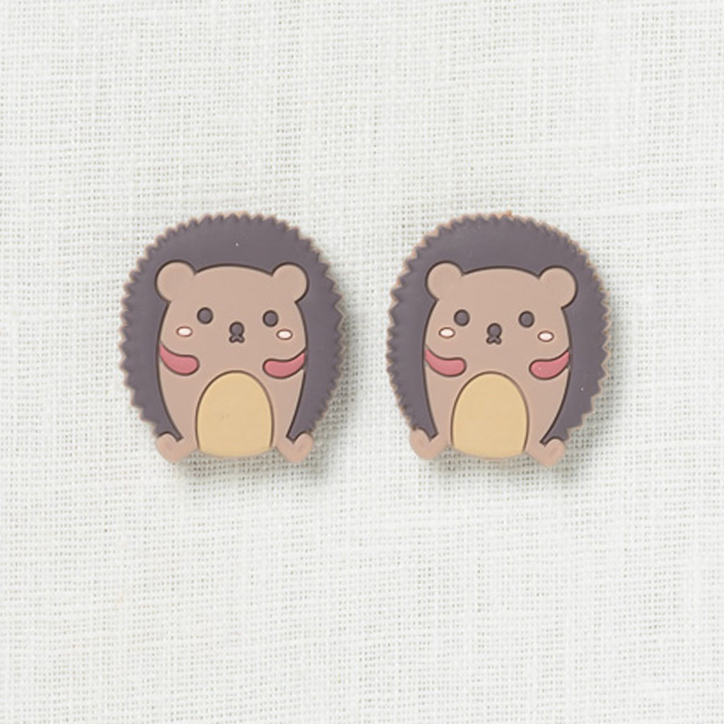 Fox & Pine Stitch Stoppers, Brown Hedgehog