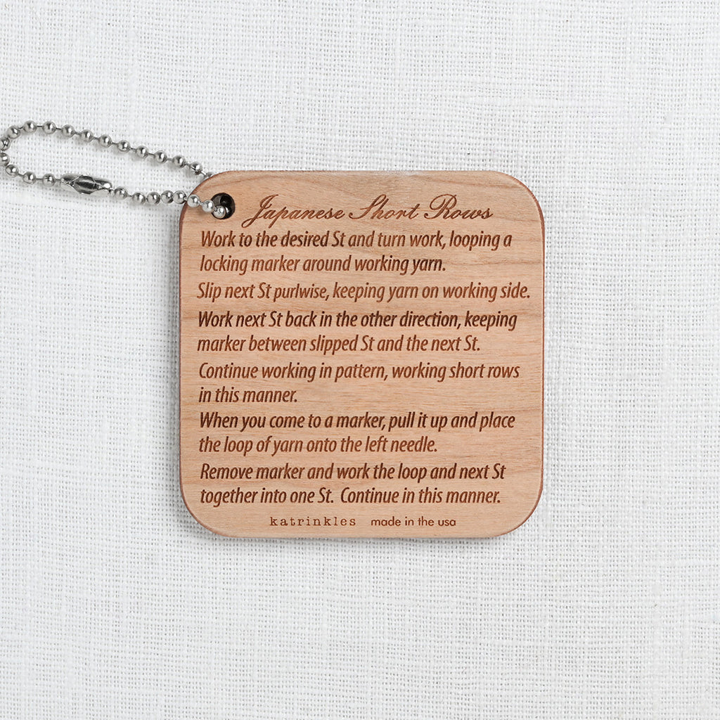 Katrinkles Japanese Short Rows Instruction Fob